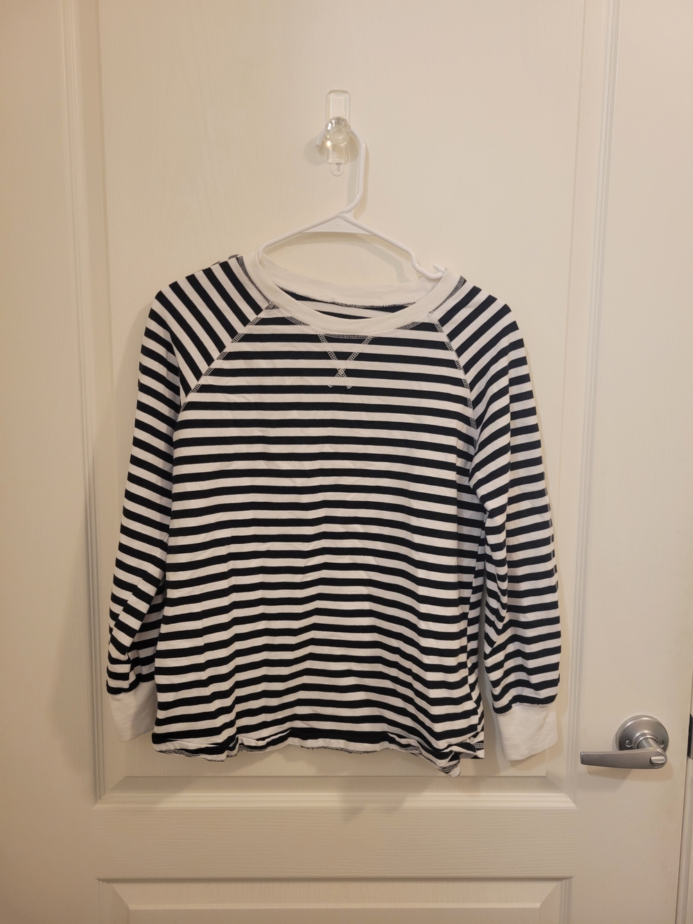 Amazon Black and White Striped Long-Sleeve Tee